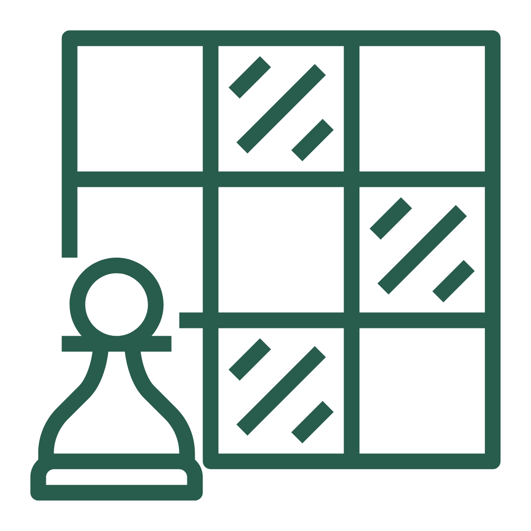 Play icon with chess board